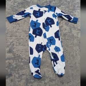 Carter's Hanukkah Dreidel Zipper Footie